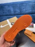 路易威登Louis Vuitton x Nike Air Force 1联名款 空军一号低帮休闲运动板鞋白橙