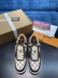 路易威登Louis Vuitton x Nike Air Force 1联名款 空军一号低帮休闲运动板鞋棕色