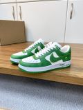 路易威登Louis Vuitton x Nike Air Force 1联名款 空军一号低帮休闲运动板鞋白绿