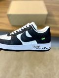 路易威登Louis Vuitton x Nike Air Force 1联名款 空军一号低帮休闲运动板鞋黑白