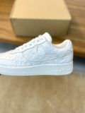 路易威登Louis Vuitton x Nike Air Force 1联名款 空军一号低帮休闲运动板鞋纯白