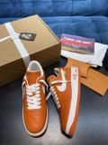 路易威登Louis Vuitton x Nike Air Force 1联名款 空军一号低帮休闲运动板鞋白橙