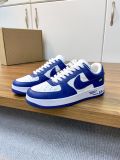 路易威登Louis Vuitton x Nike Air Force 1联名款 空军一号低帮休闲运动板鞋白蓝