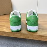 路易威登Louis Vuitton x Nike Air Force 1联名款 空军一号低帮休闲运动板鞋白绿