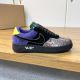 路易威登Louis Vuitton x Nike Air Force 1联名款 空军一号低帮休闲运动板鞋黑银紫