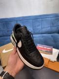 路易威登Louis Vuitton x Nike Air Force 1联名款 空军一号低帮休闲运动板鞋黑白
