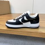 路易威登Louis Vuitton x Nike Air Force 1联名款 空军一号低帮休闲运动板鞋黑白