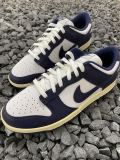 Nike Dunk Midnight Navy and White 低帮/女款/海军蓝/做旧/亚丽桑那 DD1503-115
