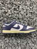 Nike Dunk Midnight Navy and White 低帮/女款/海军蓝/做旧/亚丽桑那 DD1503-115