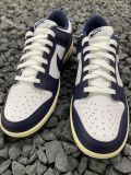 Nike Dunk Midnight Navy and White 低帮/女款/海军蓝/做旧/亚丽桑那 DD1503-115