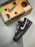 Off-White x Nike Dunk Low  The 50  NO.50 联名款 黑鞋带黑扣 低帮休闲板鞋 黑银DM1602-001