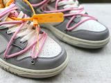 Off-White x Nike Dunk Low'50' OW 灰白粉色 绿标“09:50”DM1602-109