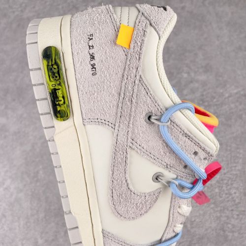 Off-White x Nike Dunk Low  The 50  NO.38 联名款 蓝鞋带红扣 低帮潮流板鞋 DJ0950-113
