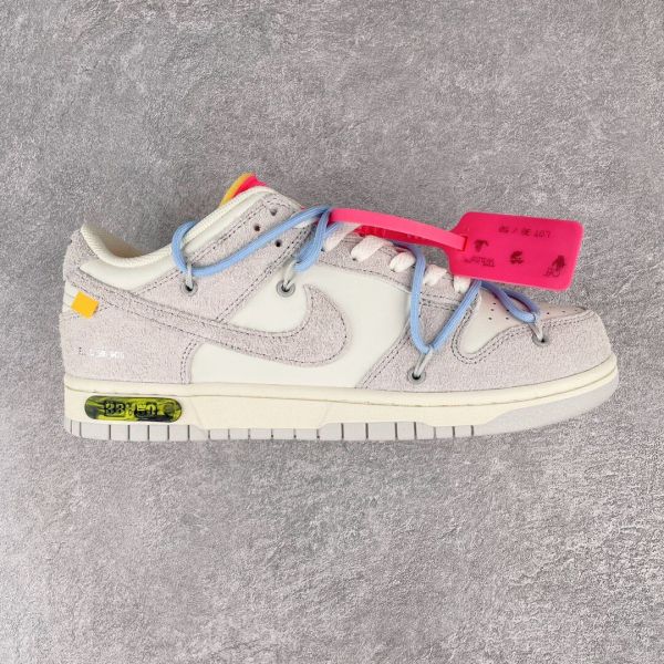 Off-White x Nike Dunk Low The 50 NO.38 联名款 蓝鞋带红扣 低帮潮流板鞋 DJ0950-113