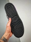 Off-White x Nike Dunk Low  The 50  NO.50 联名款 黑鞋带黑扣 低帮休闲板鞋 黑银DM1602-001