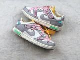 Off-White x Nike Dunk Low'50' OW 灰白粉色 绿标“09:50”DM1602-109
