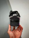 Off-White x Nike Dunk Low  The 50  NO.50 联名款 黑鞋带黑扣 低帮休闲板鞋 黑银DM1602-001
