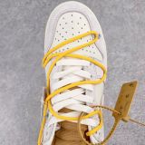 Off-White x Nike Dunk Low  The 50  NO.39 联名款 黄鞋带 浅褐扣 结构字样 低帮休闲板鞋 灰白DJ0950-109
