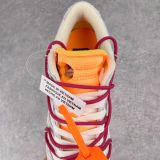 Off-White x Nike Dunk Low  The 50  NO.40 联名款 红鞋带橙扣 低帮休闲板鞋 灰白DJ0950-103