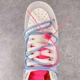 Off-White x Nike Dunk Low  The 50  NO.38 联名款 蓝鞋带红扣 低帮潮流板鞋 DJ0950-113