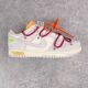 Off-White x Nike Dunk Low  The 50  NO.40 联名款 红鞋带橙扣 低帮休闲板鞋 灰白DJ0950-103