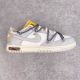 Off-White x Nike Dunk Low  The 50  NO.41 联名款 灰鞋带 黄扣 结构字样 低帮休闲板鞋 灰白DM1602-105