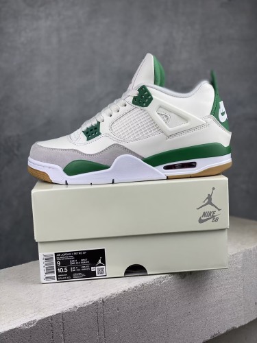 Nike SB x Air Jordan 4    Pine Green   AJ4 乔4 绿松石 联名款文化篮球鞋 DR5415-103
