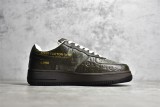 路易威登Louis Vuitton x Nike Air Force 1联名款 空军一号低帮休闲运动板鞋棕绿
