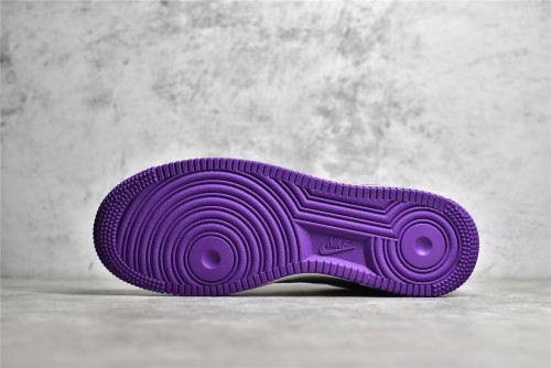 路易威登Louis Vuitton x Nike Air Force 1联名款 空军一号低帮休闲运动板鞋白紫