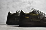 路易威登Louis Vuitton x Nike Air Force 1联名款 空军一号低帮休闲运动板鞋棕绿