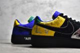 路易威登Louis Vuitton x Nike Air Force 1联名款空军一号低帮休闲运动板鞋黑黄银
