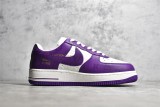 路易威登Louis Vuitton x Nike Air Force 1联名款 空军一号低帮休闲运动板鞋白紫