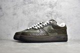 路易威登Louis Vuitton x Nike Air Force 1联名款 空军一号低帮休闲运动板鞋棕绿