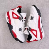 Jordan Air Jordan 4  Neutral Grey   Red Cement  红水泥 减震防滑耐磨 中帮 复古篮球鞋 白黑红 DH6927-161