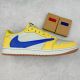 Travis Scott x Jordan Air Jordan 1 倒钩 7.0 皮革 Low OG Canary Yellow 联名款