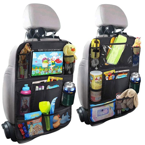 Car seat storage bag hanging bag on-board children's anti kick multifunctional storage bag storage box car interior accessories