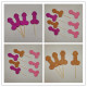 Bachelorette Party Penis Cupcake Toppers, Same Penis Forever Cupcake Picks, Bachelorette Theme Party Decoration, Glitter Penis Food Picks, Hen Party Penis Decor