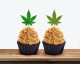 Glitter Marijuana Leaf Cupcake Toppers,Cannabis Wedding Cupcake Toppers, Weed Leaf Cupcake Topper, Cannabis Picks,Pot Leaf Cupcake Toppers,420 Party Toppers, Stoner Party Decor