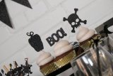 Happy Halloween Cupcake Toppers, Topo Halloween Party Food Picks, Boo Cupcake Toppers, Skull Cupcake Toppers, Hot Pepper  Birthday Party Supplies, Halloween Decorations， Chili Pepper Food Picks