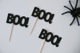Happy Halloween Cupcake Toppers, Topo Halloween Party Food Picks, Boo Cupcake Toppers, Skull Cupcake Toppers, Hot Pepper  Birthday Party Supplies, Halloween Decorations， Chili Pepper Food Picks
