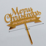 Merry Christams Acrylic Cake Toppers,cake decoration,cake decora for Christmas