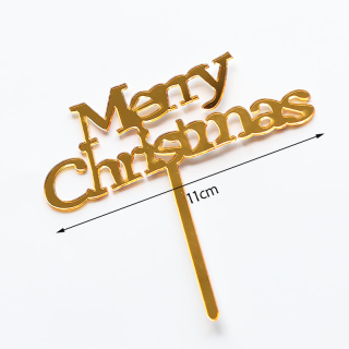 Merry Christams Acrylic Cake Toppers,cake decoration,cake decora for Christmas