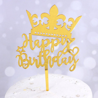 Birthday Queen Crown  Princess Crown acrylic cake topper    Happy Birthday Cake decoration Crown acrylic keepsake