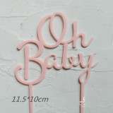 Oh Baby Acrylic Cake Topper Happy First Birthday Cake Toppers Cake Decorations Birthday Cake Decor