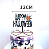 happy Halloween cake topper   Halloween Themed Birthday party  Decorations   Bat Witch Pumpkin cake topper     treat or trick Cake Topper     Spider Web Cake Topper    Haunted Forest Cake Topper