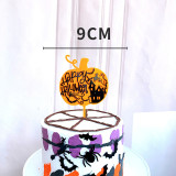 happy Halloween cake topper   Halloween Themed Birthday party  Decorations   Bat Witch Pumpkin cake topper     treat or trick Cake Topper     Spider Web Cake Topper    Haunted Forest Cake Topper