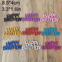 10 Pieces Happy Birthday Cake Topper, Birthday Cake Decoration