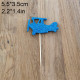 12 Pieces helicopter Happy Birthday Cake Topper, Space Theme Birthday Cake Decoration