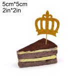 12 Pieces crown Happy Birthday Cupcake Topper, Birthday Cake Decoration