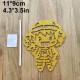 One Pieces Ocean Theme Monkey D Luffy Happy Birthday Cupcake Topper, Birthday Cake Decoration